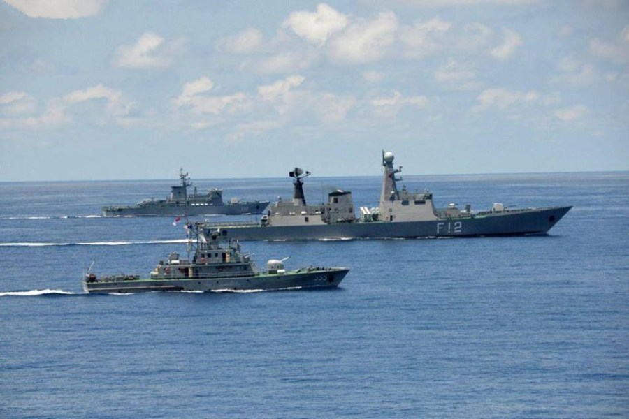 国际新闻缅甸海军海盾2017联合舰队演习实弹军演